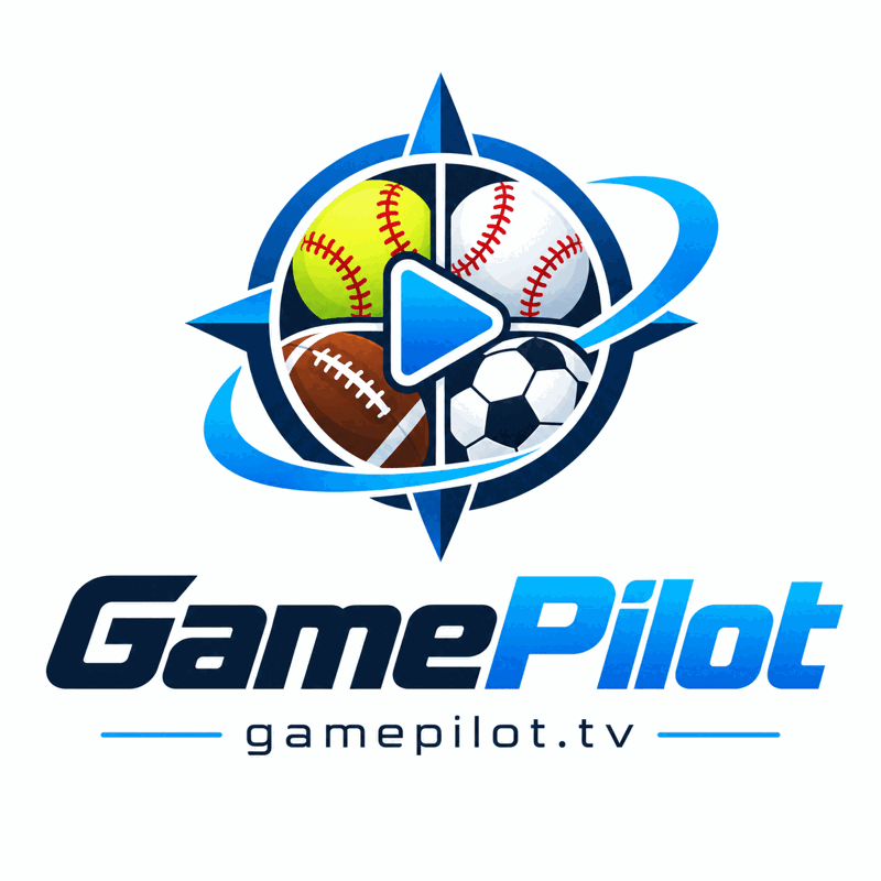 GamePilot logo: a compass rose around a play button, with the wordmark gamepilot.tv